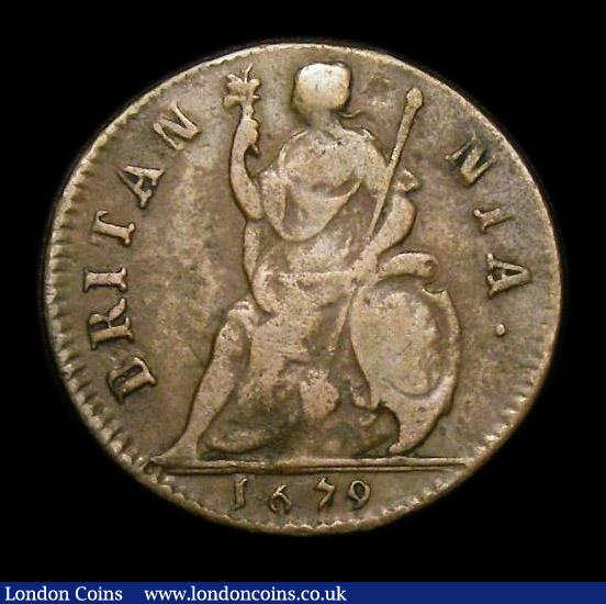 London Coins : A152 : Lot 2075 : Farthing 1679 Peck 530 Fine, slabbed and graded CGS 20, Ex-D.Craddock July 2011