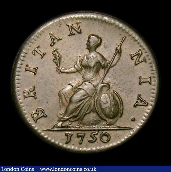 London Coins : A152 : Lot 2129 : Farthing 1750 Peck 890 GEF and nicely toned, slabbed and graded CGS 70, Ex-London Coin Auction A146 ...