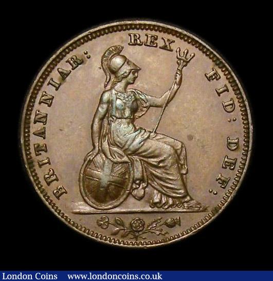 London Coins : A152 : Lot 2183 : Farthing 1837 Low 7 in date below the line of the other date figures CGS Variety 05 NEF/GVF, slabbed...