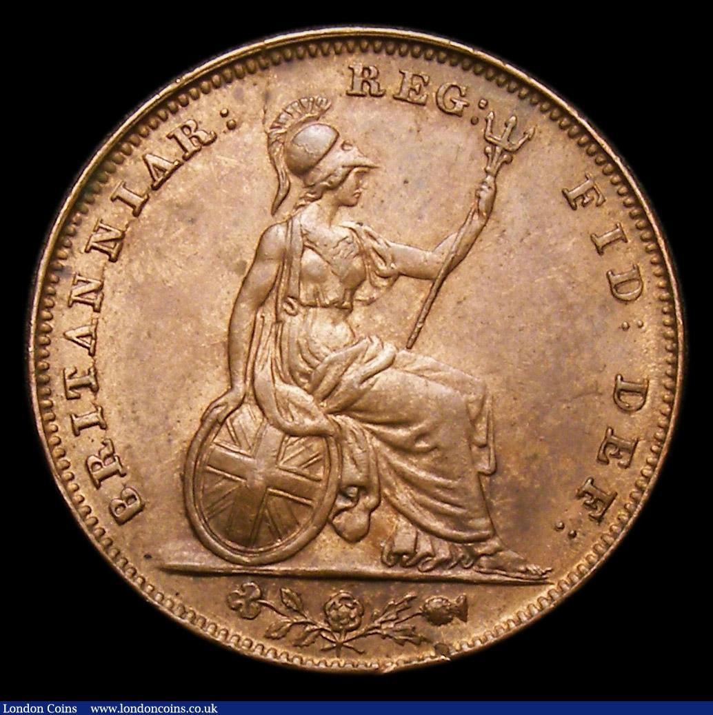 London Coins : A152 : Lot 2214 : Farthing 1848 4 over low 4, CGS Variety 13, UNC with pale lustre, slabbed and graded CGS 78