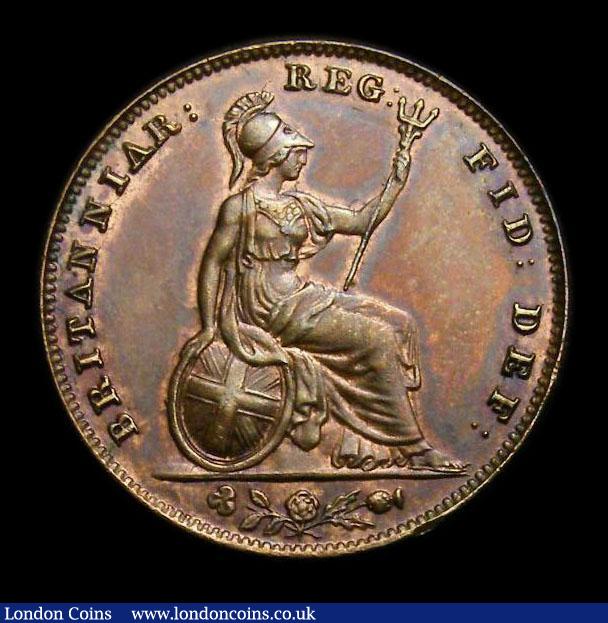 London Coins : A152 : Lot 2250 : Farthing 1859 Broken Shamrock Stem, CGS Variety 05, GEF with traces of lustre, slabbed and graded CG...