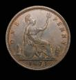 London Coins : A152 : Lot 2411 : Penny 1871 Freeman 61 dies 6+G, Gouby BP1871 Ac (12 teeth date spacing) GVF rare in this high grade,...