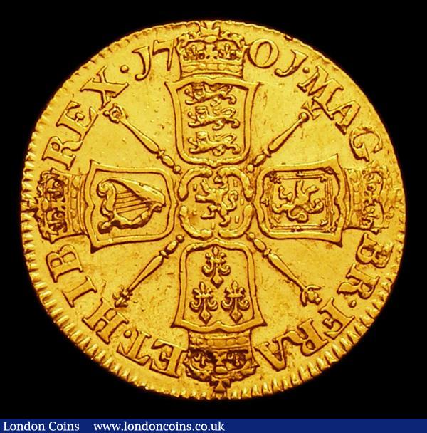 Guinea 1701 Narrow crowns, S.3463 NVF/VF with some contact marks : English Coins : Auction 152 : Lot 2782
