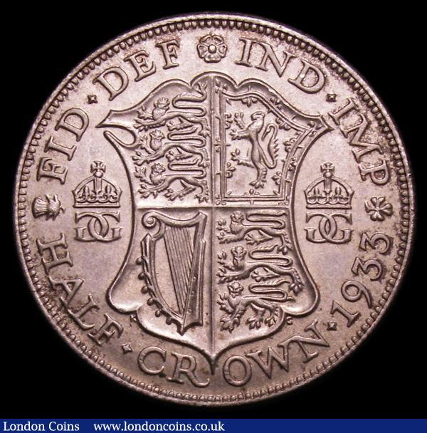 Halfcrown 1933 ESC 782 Davies 1710 dies 1E UNC and lustrous with a hint of golden toning : English Coins : Auction 152 : Lot 2974