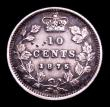 London Coins : A152 : Lot 1110 : Canada 10 Cents 1875H KM#3 Fine with some heavier surface marks, Very Rare the key date in the serie...