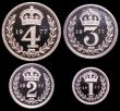 London Coins : A152 : Lot 1795 : Maundy Set 1977 ESC 2594 nFDC with almost full mint brilliance