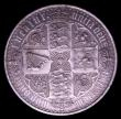 London Coins : A152 : Lot 2564 : Crown 1847 Gothic UNDECIMO edge ESC 288 GEF with much eye appeal and with a pleasing grey tone, only...