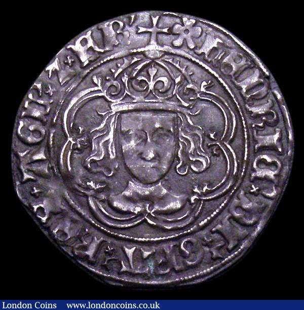 Groat Henry VII Facing Bust S.2199 IIIc with bust as IIIb Crown with one plain and one jewelled arch S.2199 mintmark Pansy VF with a couple of small corrosion spots on the reverse, Ex-I.Buck collection : Hammered Coins : Auction 153 : Lot 1917