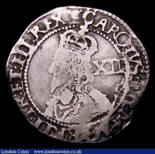 Shilling Charles I Oxford Mint 1643 S.2972 mintmark Oxford Plume, Near Fine : Hammered Coins : Auction 153 : Lot 1985