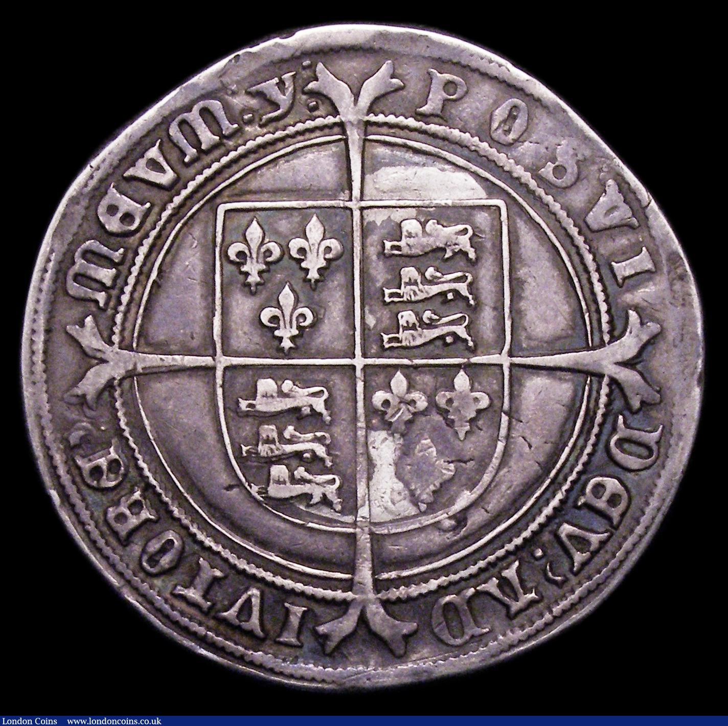 London Coins : A153 : Lot 1895 : Crown Edward VI 1551 S.2478 mintmark y Fine or slightly better with some contact marks