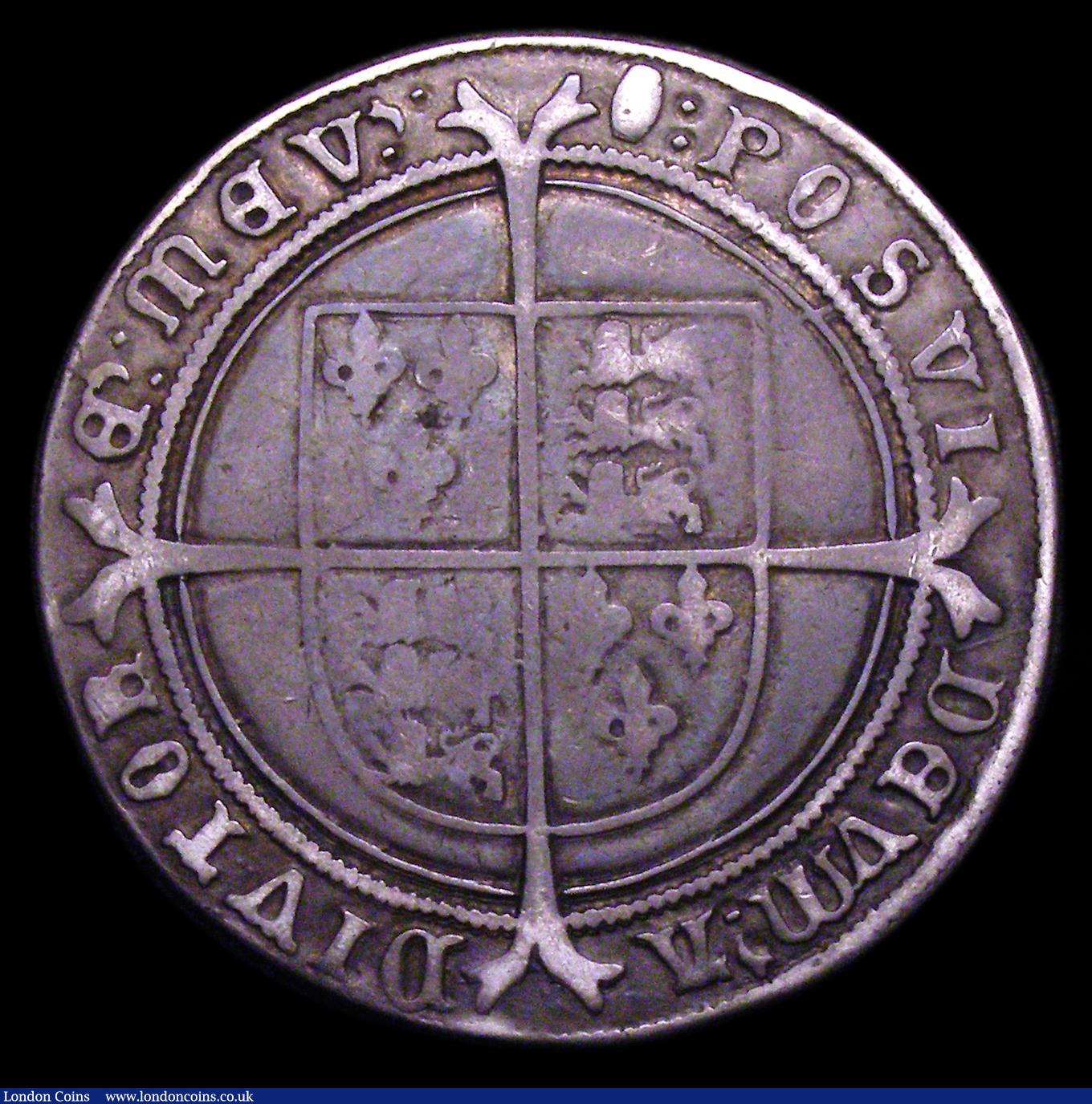 London Coins : A153 : Lot 1898 : Crown Edward VI 1552 S.2478 mintmark Tun, Near Fine and a rare and seldom offered date