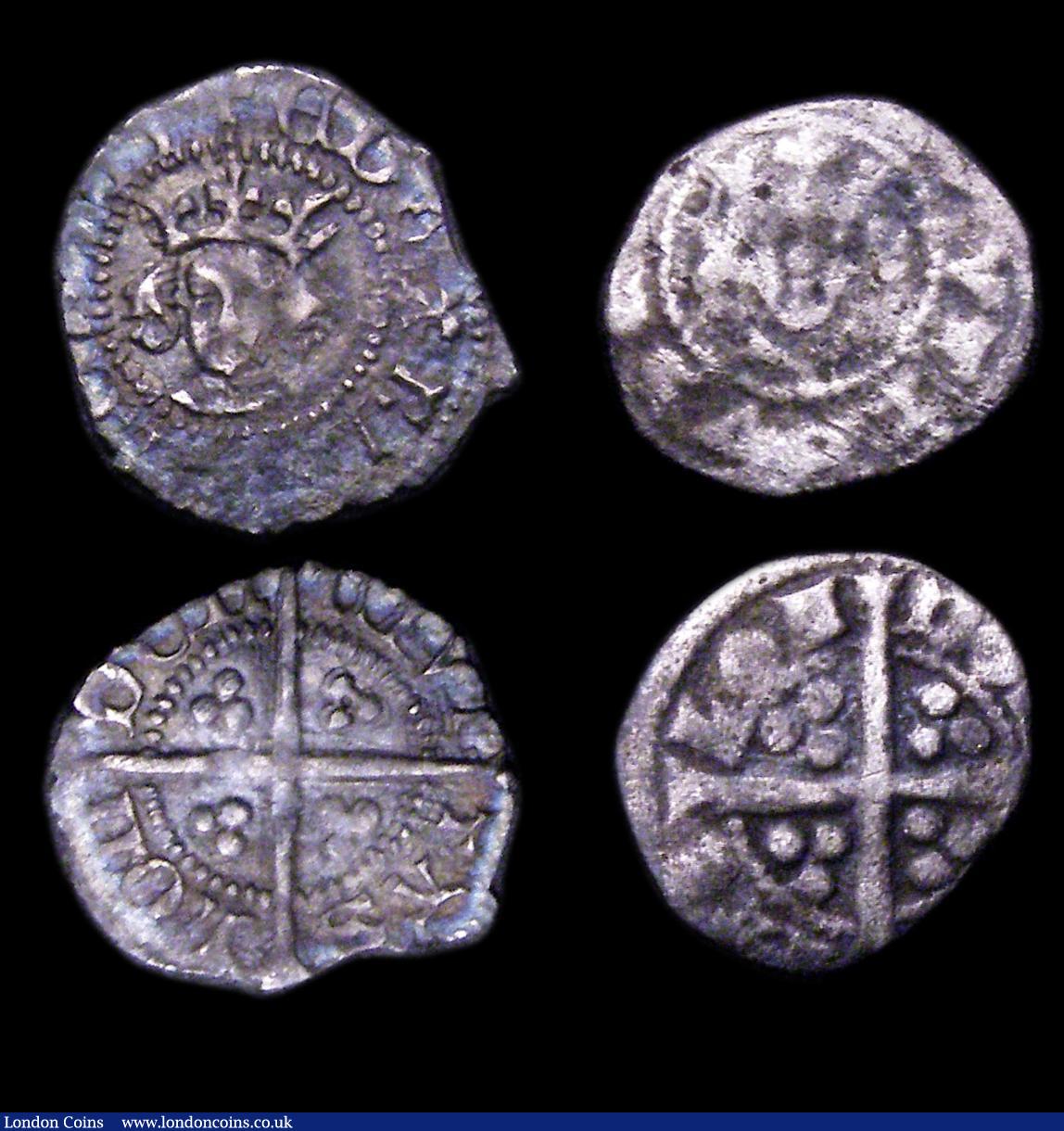 London Coins : A153 : Lot 1908 : Farthings Edward I (3) London Mint, 0.2, 0.32 and 0.36 grammes VG to Good Fine