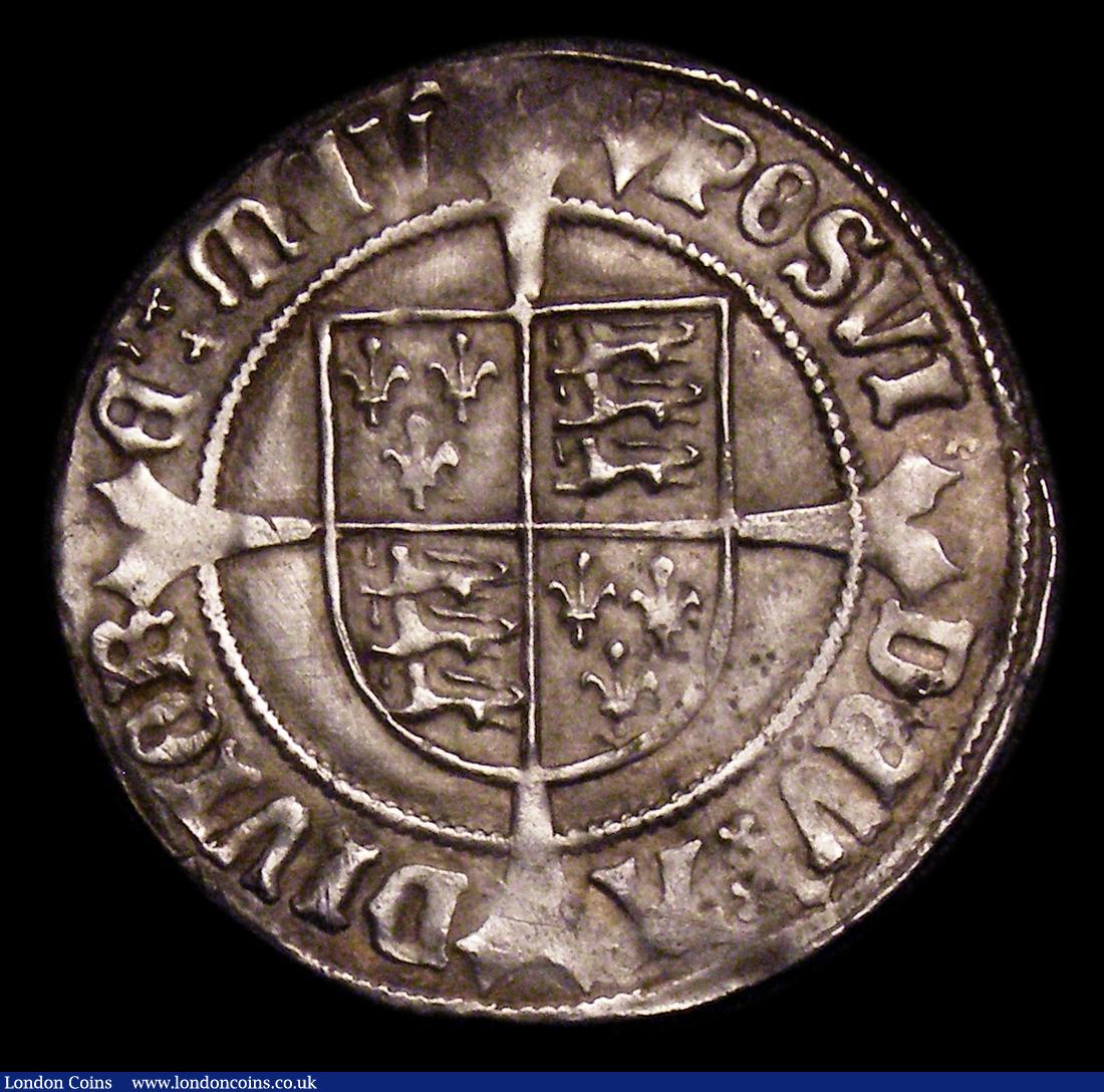 London Coins : A153 : Lot 1919 : Groat Henry VII regular issue with triple band to crown mintmark Pheon both sides obv legend ends in...