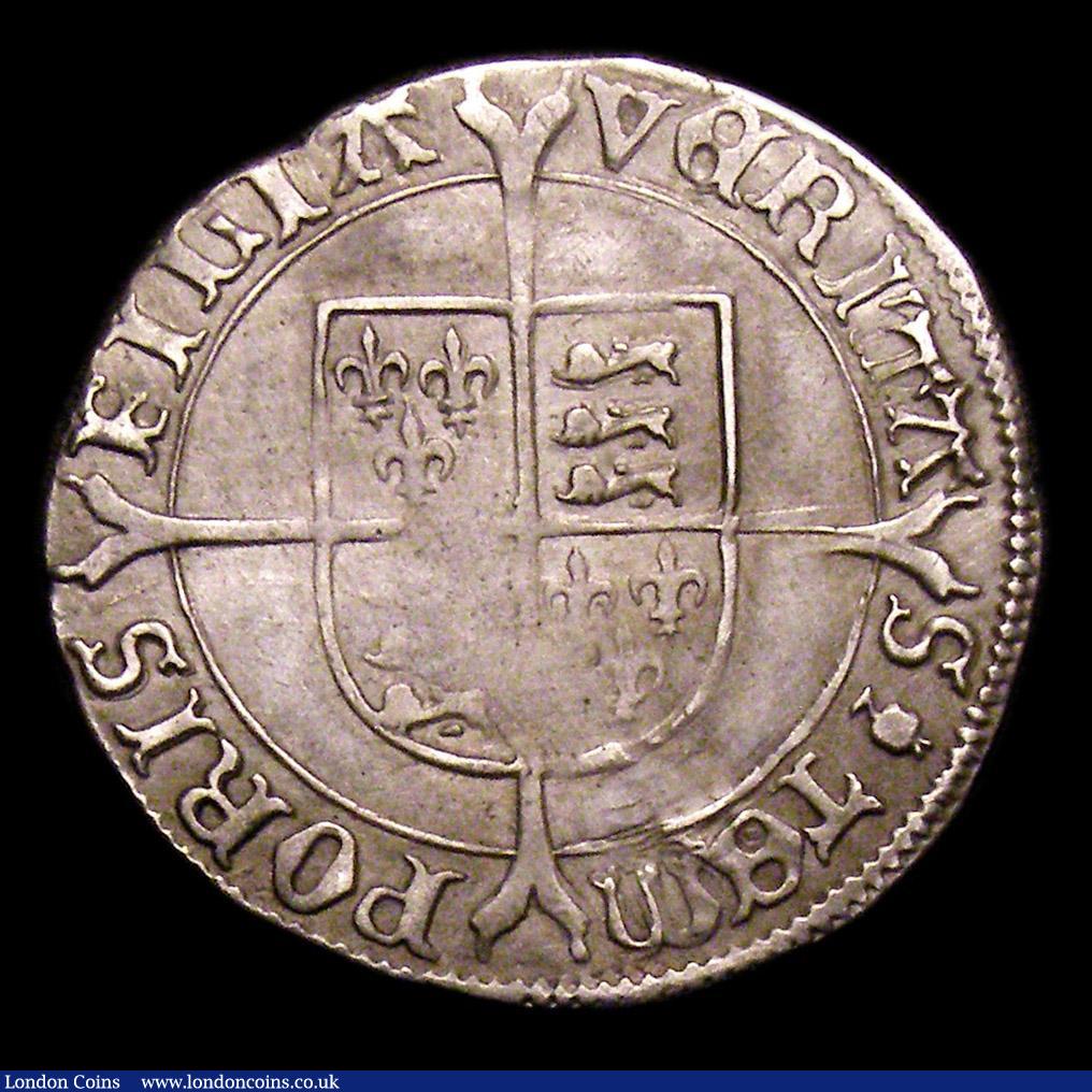 London Coins : A153 : Lot 1923 : Groat Mary (1553-1554) S.2492 mintmark Pomegranate Fine of slightly better with some hairlines
