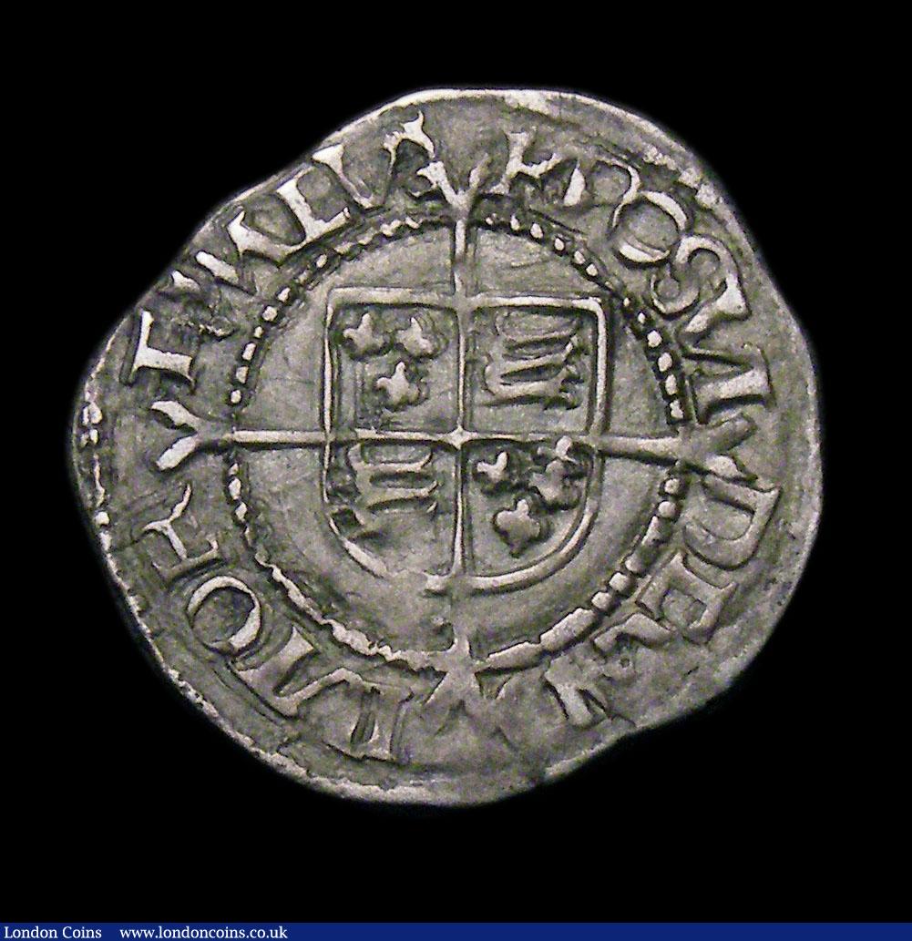 London Coins : A153 : Lot 1939 : Halfgroat Henry VIII Posthumous Coinage, Tower Mint S.2410 mintmark Arrow VF or better with much eye...