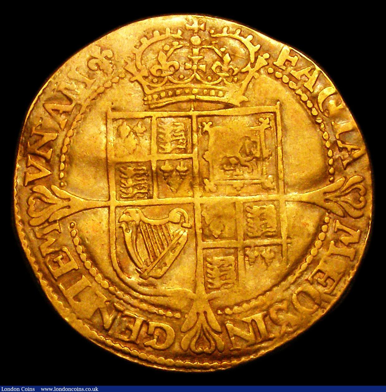 London Coins : A153 : Lot 1951 : Laurel James I Third Coinage, Third, small rounded head, with ties wider apart, S.2638A mintmark Lis...