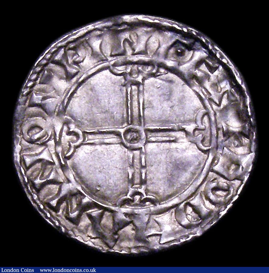 London Coins : A153 : Lot 1961 : Penny Edward the Confessor (1042-1066) Pointed Helmet type S.1179 moneyer GODMANN, Winchester Mint G...