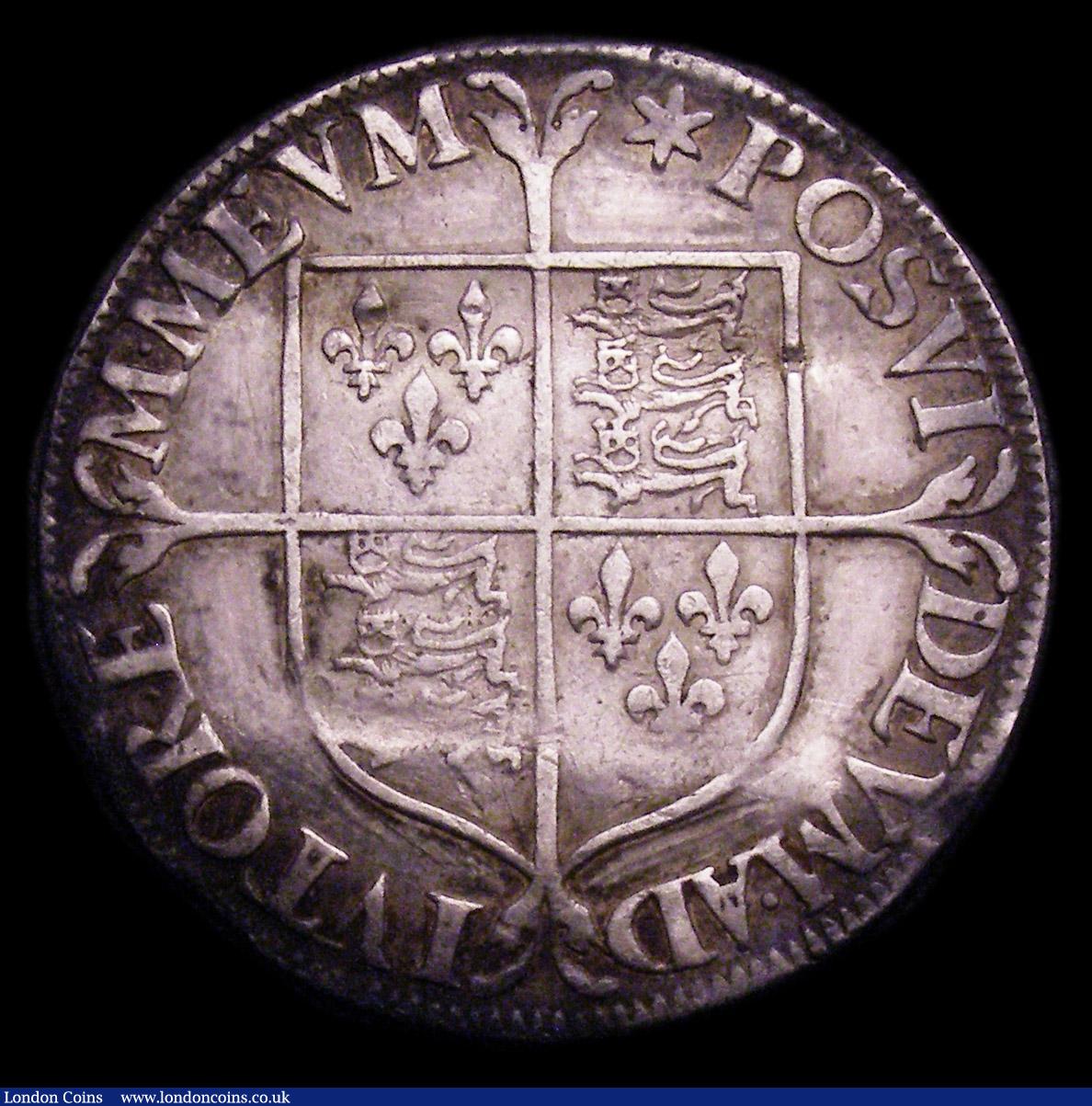 London Coins : A153 : Lot 1994 : Shilling Elizabeth I Milled issue 1561-1571 intermediate size mintmark Star S.2591 Fine/Good Fine fo...