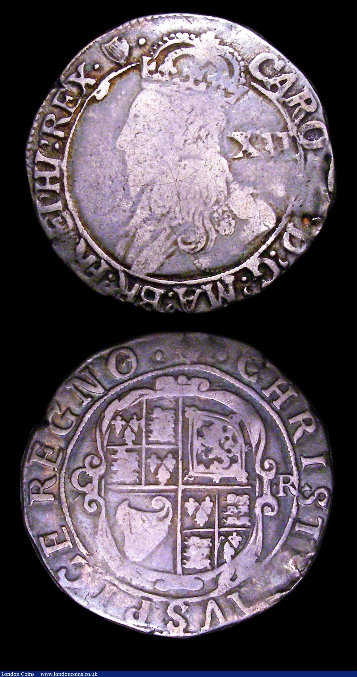 London Coins : A153 : Lot 2002 : Shillings (2) Elizabeth I Sixth Issue S.2577 mintmark Escallop Near Fine/Fine the obverse with some ...