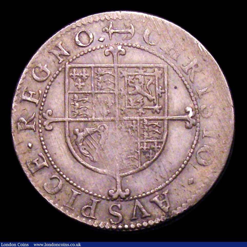 London Coins : A153 : Lot 2008 : Sixpence Charles I Second Milled issue S.2860 mintmark Anchor and Mullet/Anchor VF with some adjustm...
