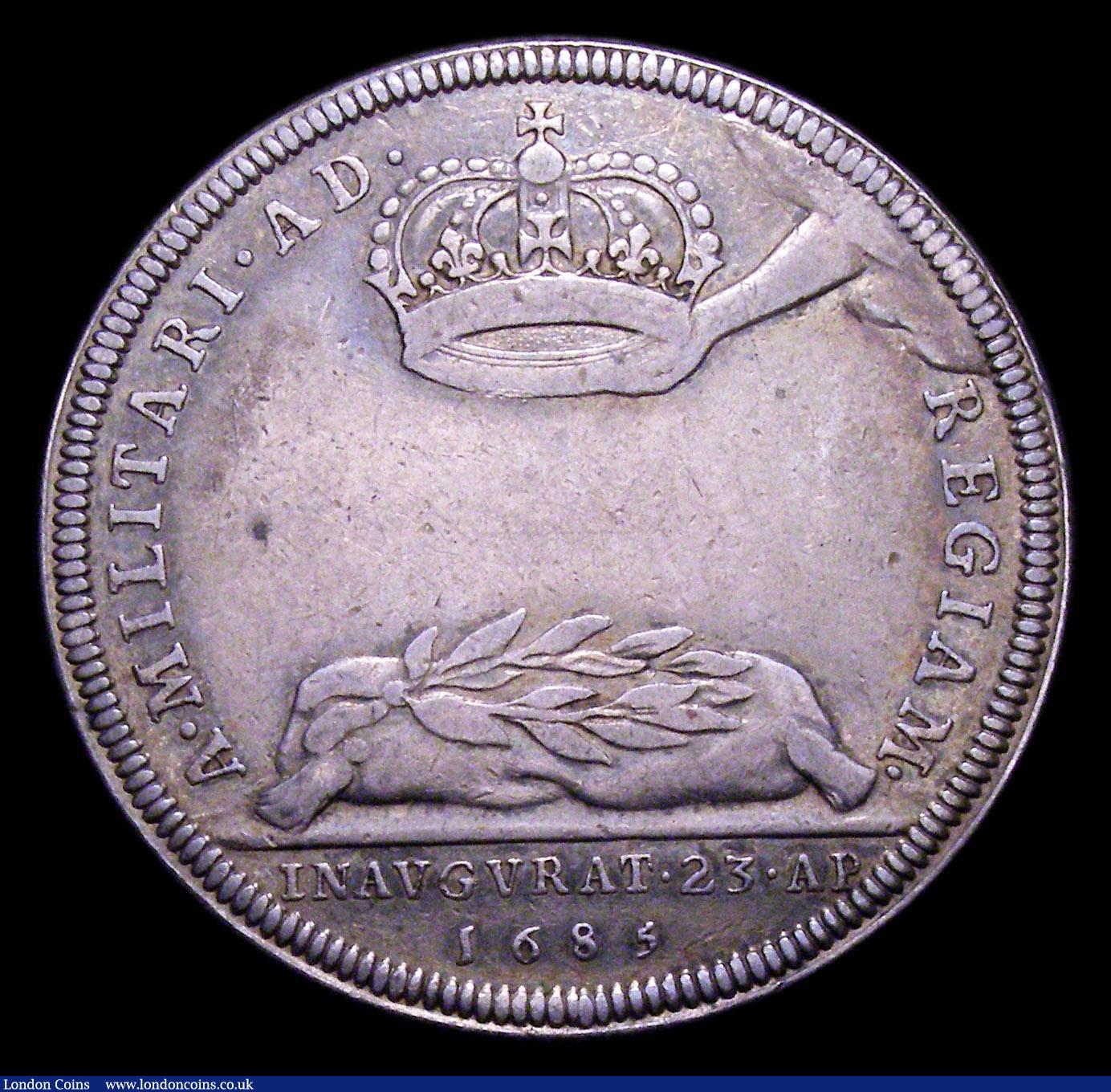 London Coins : A153 : Lot 2052 : Coronation of James II 1685 34mm diameter in silver Eimer 273 the official Coronation issue Obverse ...