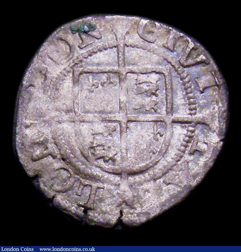 London Coins : A153 : Lot 2091 : Base Penny Philip and Mary S.2510A Fine with some small edge cracks, rare