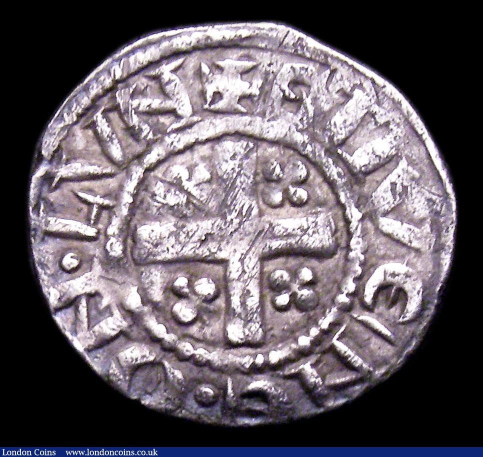 London Coins : A153 : Lot 2140 : Penny Richard I Short Cross, type 4b S.1348C London Mint, moneyer Stiven About VF and with an even s...
