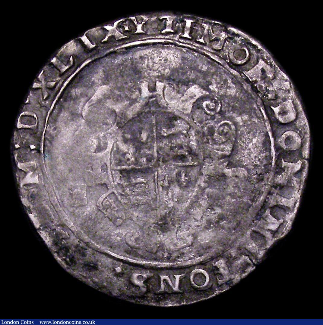 London Coins : A153 : Lot 2143 : Shilling Edward VI 1549 Southwark Mint, Bust 4, S.2466B, mintmark Y, 5.01 grammes, NVF/GF for wear, ...