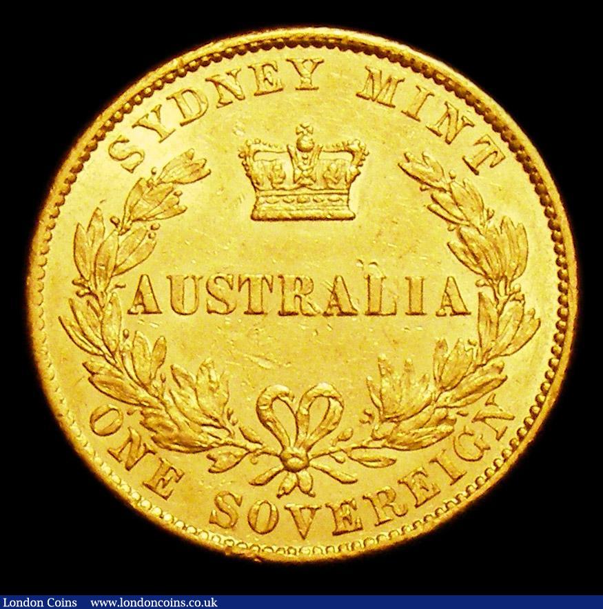 London Coins : A153 : Lot 2154 : Australia Sovereign 1867 Sydney Branch Mint Marsh 372 GVF with some contact marks