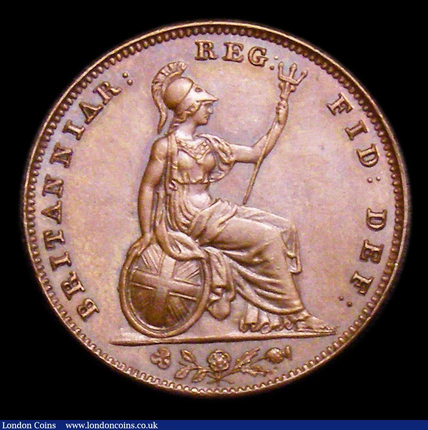 London Coins : A153 : Lot 2194 : Farthing 1859 Peck 1587 A/UNC and attractively toned