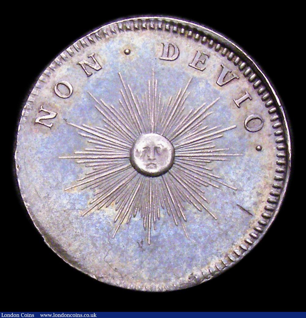 London Coins : A153 : Lot 2198 : Farthing Pattern or medalet William and Mary in silver Montagu 22 legend GVLIELMVS.III.DEI.GRA. Reve...