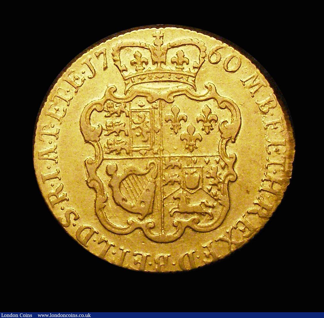 London Coins : A153 : Lot 2208 : Guinea 1760 S.3680 Fine, the reverse slightly better