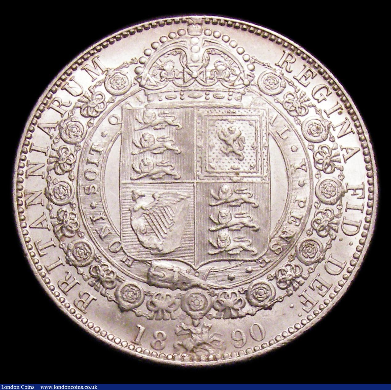 London Coins : A153 : Lot 2228 : Halfcrown 1890 ESC 723 GEF/AU with a small flaw on the obverse