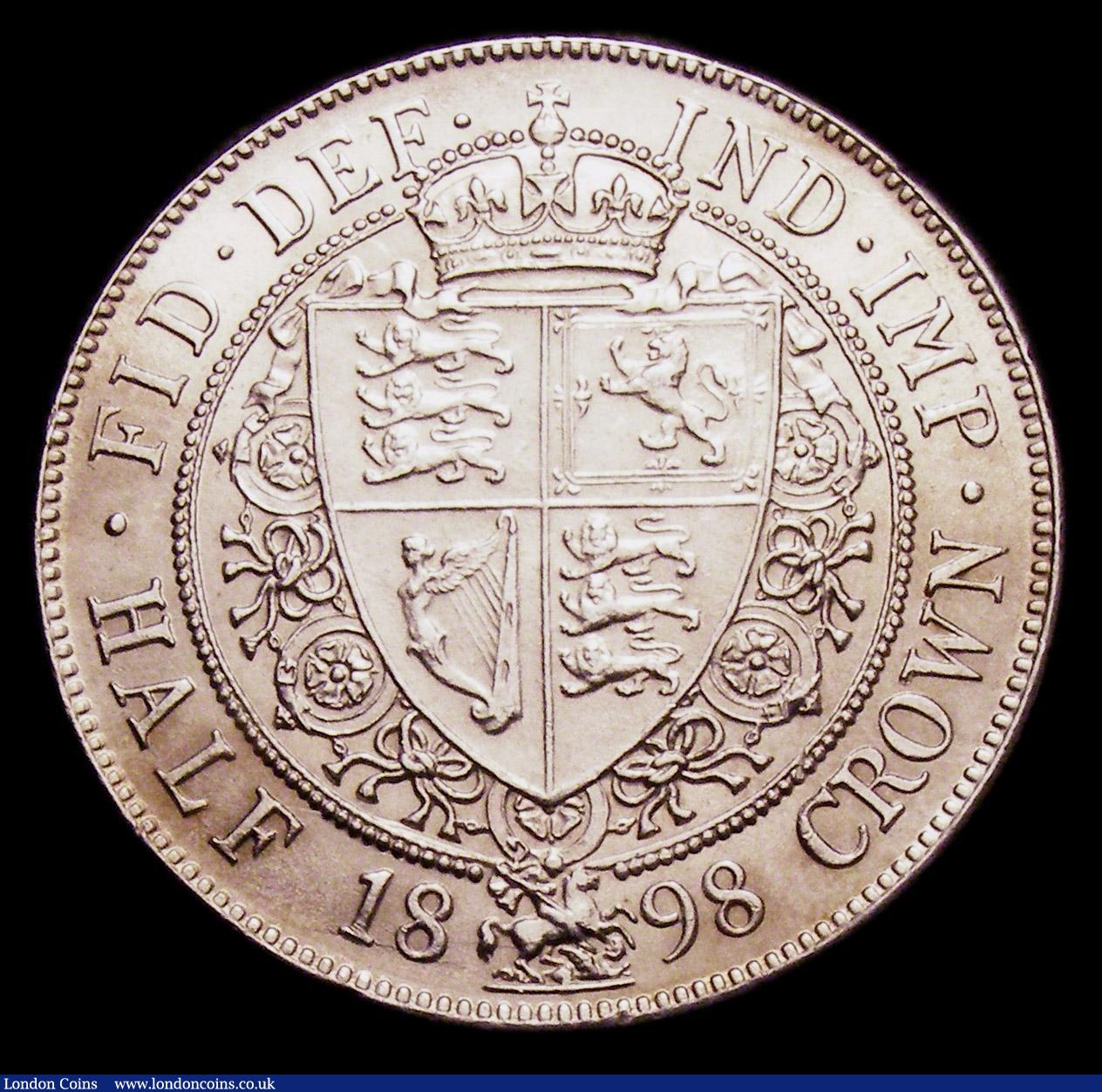 London Coins : A153 : Lot 2231 : Halfcrown 1898 ESC 731 A/UNC lightly toned with some minor contact marks 