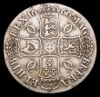 London Coins : A153 : Lot 2457 : Crown 1666 XVIII ESC 32 Fine the obverse with some scratches