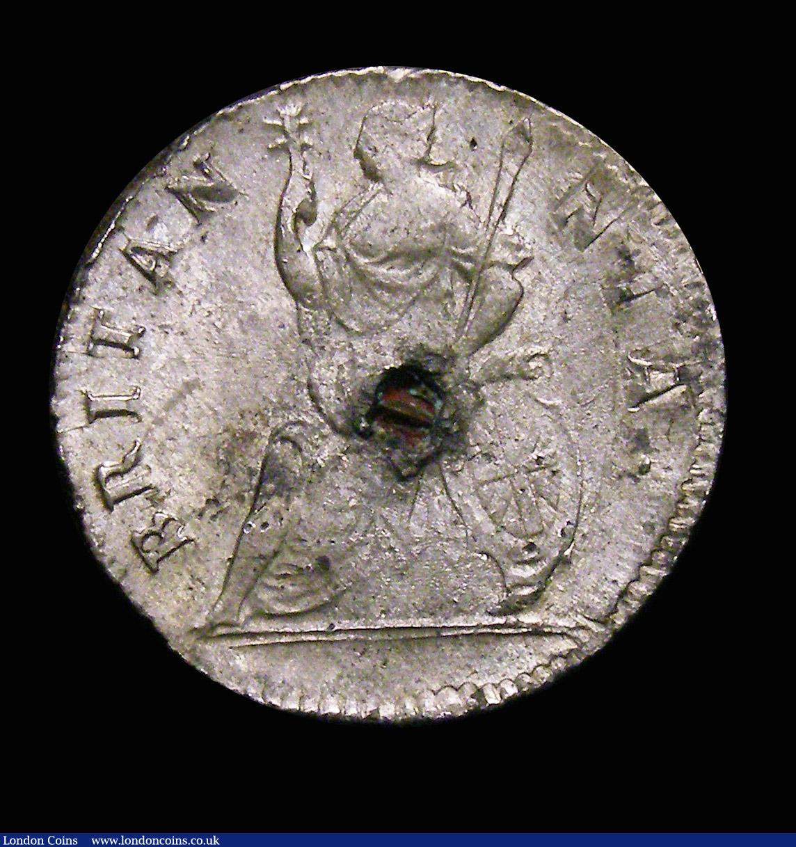 London Coins : A153 : Lot 2737 : Farthing 1685 James II NVMMORVM [star] FAMVLVS [star] 1685 [star] Peck 547 NEF and stable with good ...