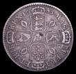 London Coins : A153 : Lot 2914 : Halfcrown 1683 ESC 490 VG or better/Fine the reverse with a flan flaw in the centre