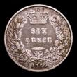 London Coins : A153 : Lot 3382 : Sixpence 1854, ESC 1700 R3  wear to hair AVF