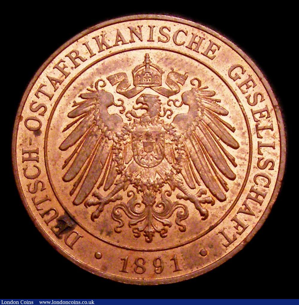 London Coins : A153 : Lot 988 : German East Africa 1 Pesa 1891 KM#1 UNC and lustrous with a tone spot on the obverse