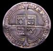 London Coins : A153 : Lot 2147 : Sixpence Edward VI Fine Silver Issue, London Mint, S.2483 Mintmark Tun NVF/VF with an attractive blu...