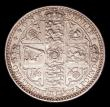 London Coins : A153 : Lot 2202 : Florin 1849 WW obliterated by linear circle ESC 802A NEF with some contact marks