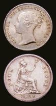 London Coins : A153 : Lot 2206 : Groats (2) 1838 ESC 1930 EF toned, 1888 ESC 1956 EF
