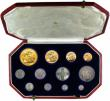 London Coins : A153 : Lot 2410 : Proof Set 1911 Long Set (12 Coins) Five Pounds, Two Pounds, Sovereign, Half Sovereign, Halfcrown, Fl...