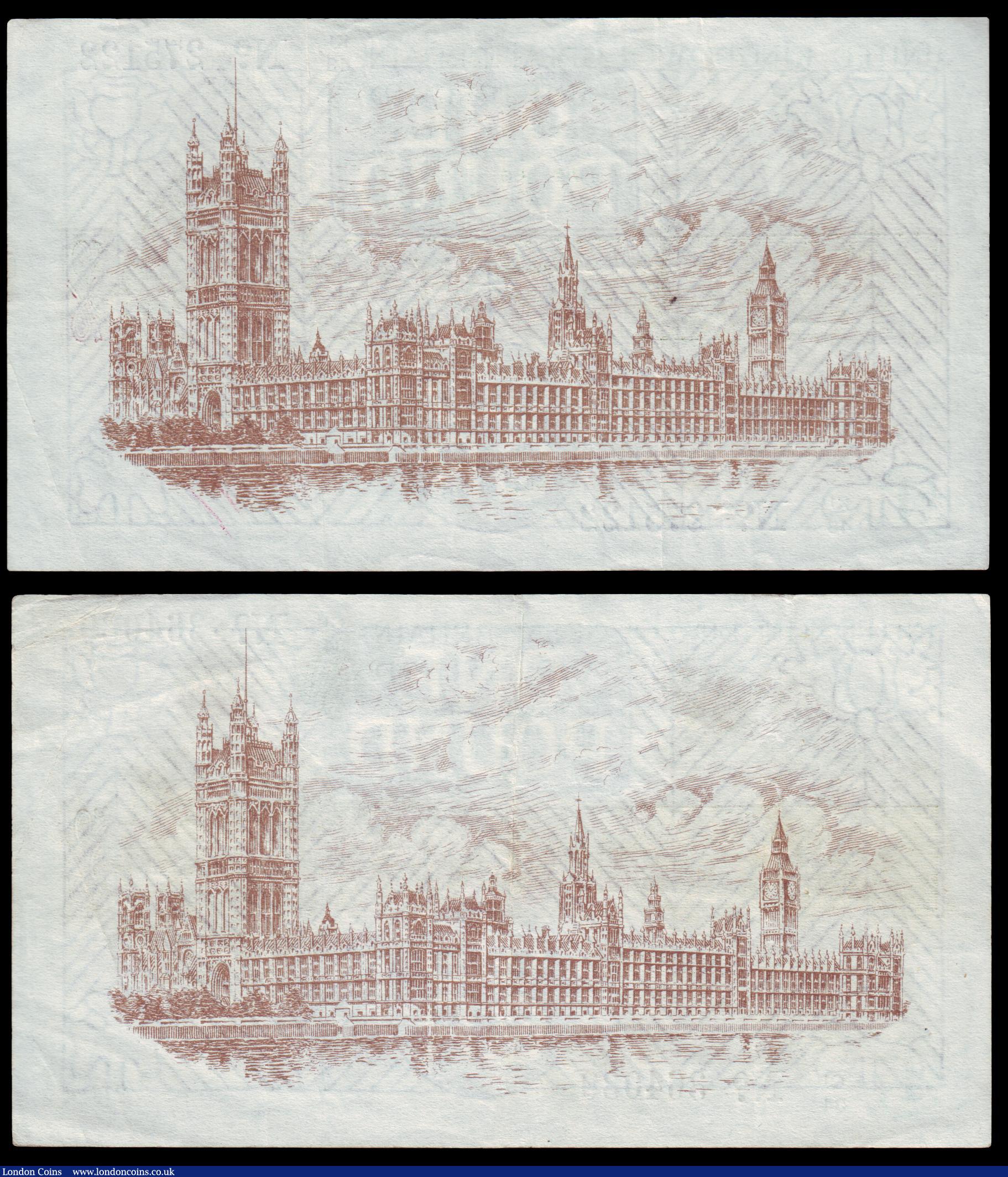 London Coins : A154 : Lot 15 : One pound Warren Fisher (2) T31 issued 1923 series C1/34 364039 Pick359a, VF, T31 issued 1923 series...