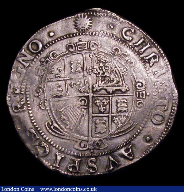 Halfcrown Charles I Group III, 3a3, under Parliament, no ground on obverse, S.2778 mintmark Sun, VF and pleasing on a full flan : Hammered Coins : Auction 154 : Lot 1610