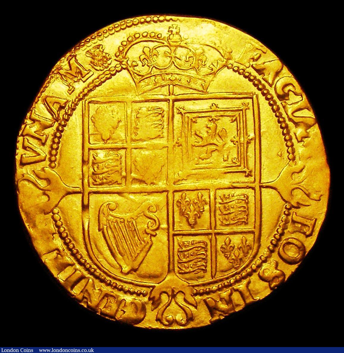 London Coins : A154 : Lot 1633 : Laurel James I Third Coinage, Third Small rounded head S.2638A mintmark Thistle VF with some minor h...