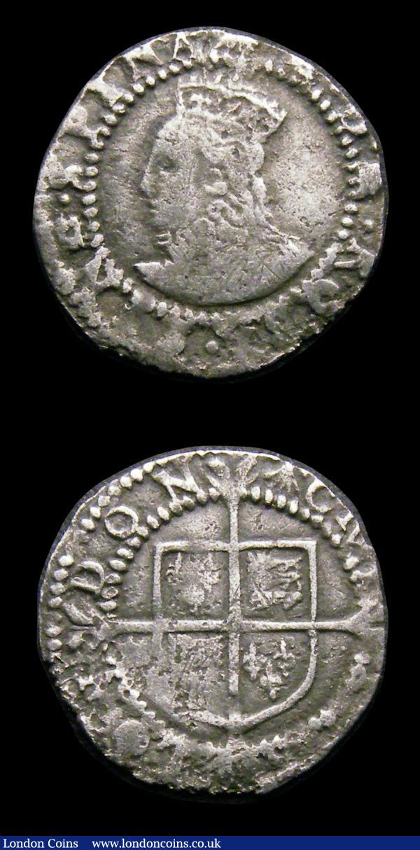 Pennies Elizabeth I (2) Second Coinage S.2558 mintmark Cross Crosslet NVF with some edge nicks, Sixth issue S.2580 mintmark Escallop, Fine  : Hammered Coins : Auction 154 : Lot 1639