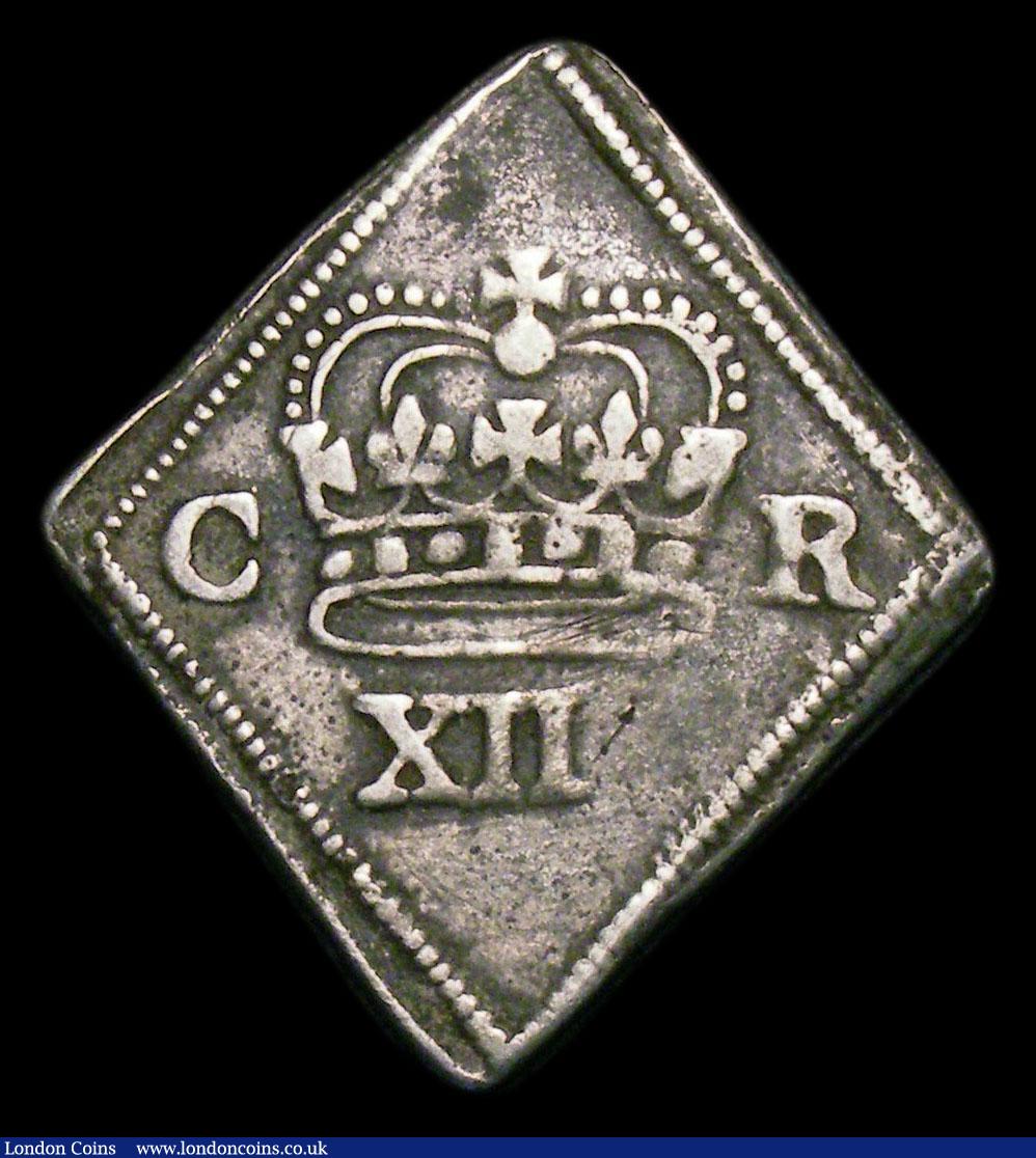 London Coins : A154 : Lot 1675 : Shilling Charles I Newark 1645 besieged S.3143 Fine with some old thin scratches and very light pitt...