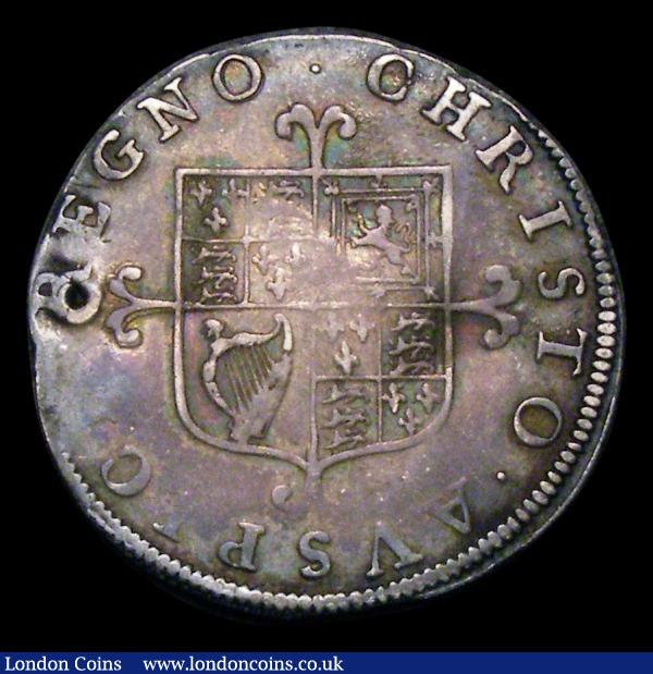 Sixpence Charles II First hammered issue, No inner circles of mark of value, S.3309 Fine, creased and straightened, holed, Very Rare : Hammered Coins : Auction 154 : Lot 1706