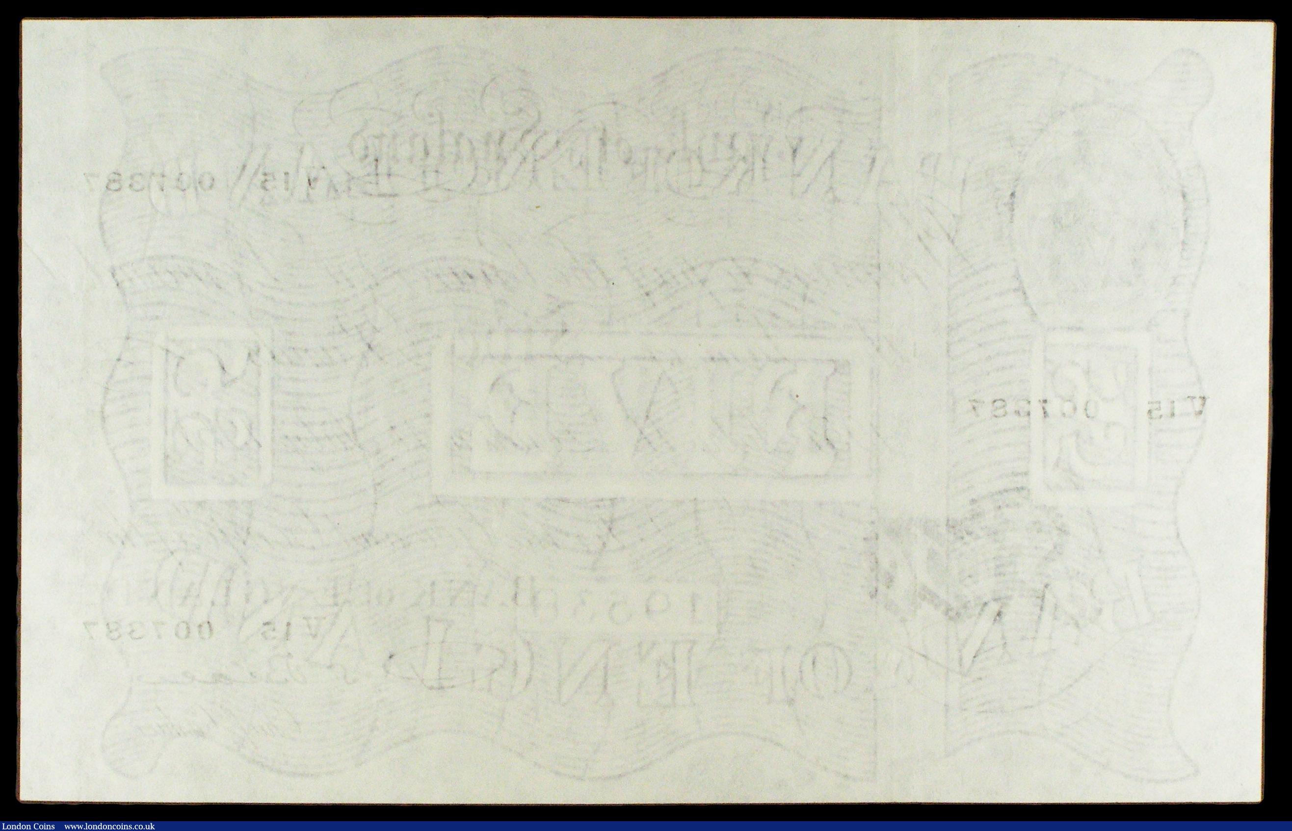 London Coins : A154 : Lot 53 : Five pounds Beale white B270 dated 11th July 1951 series V15 007387, Pick344, about VF